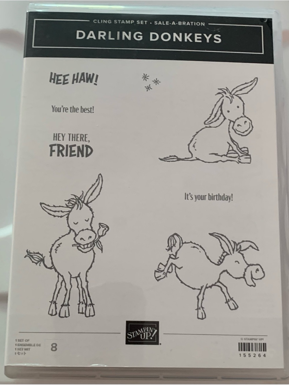 Stampin' Up! Darling Donkeys Cling Stamp Set
